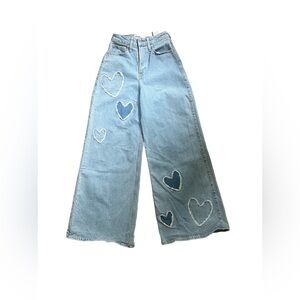 Hollister Social Tourist Heart Jeans women’s size 3R W26